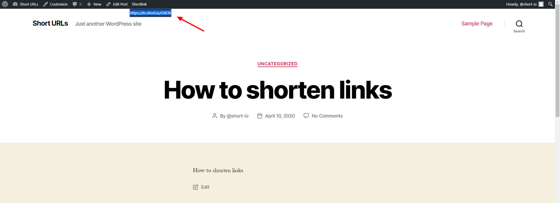 wp-short-link